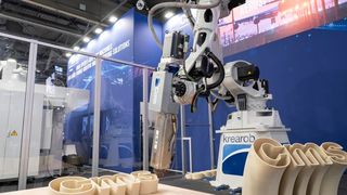 CMS’s six-axis Krearob robotic LFAM system will make its debut at Formnext in Frankfurt. (Source: CMS)