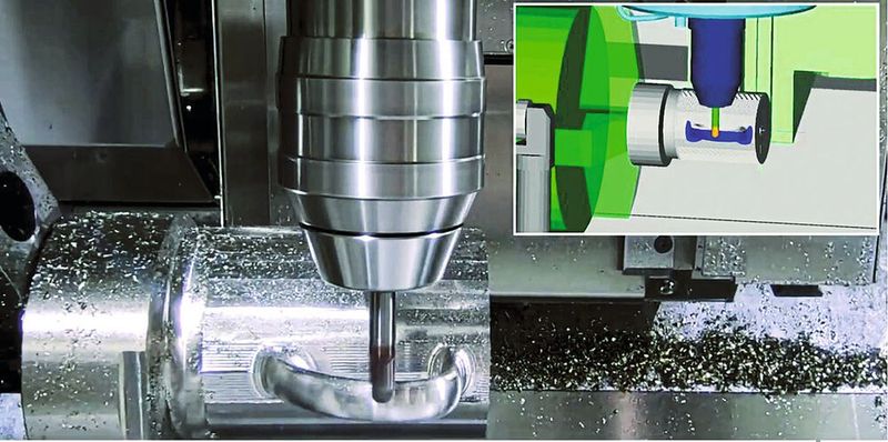 Wo in der konventioneller Produktion oftmals noch mithilfe eines echten Werkstücks der Bearbeitungsprozess eingerichtet wird, kommt bei Okuma der digitale Zwilling zum Einsatz. (Bild: Okuma)