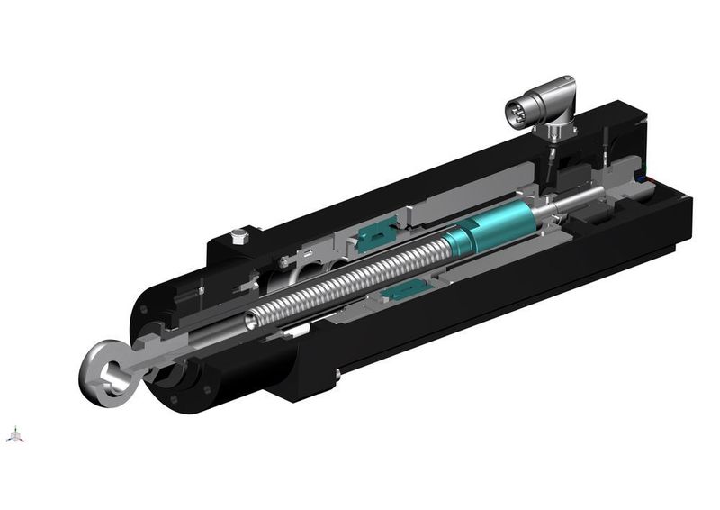 Die Linearaktuatoren mit integrierter Spindel werden aus einem Baukasten heraus individuell ausgelegt und konfiguriert. (Wittenstein)