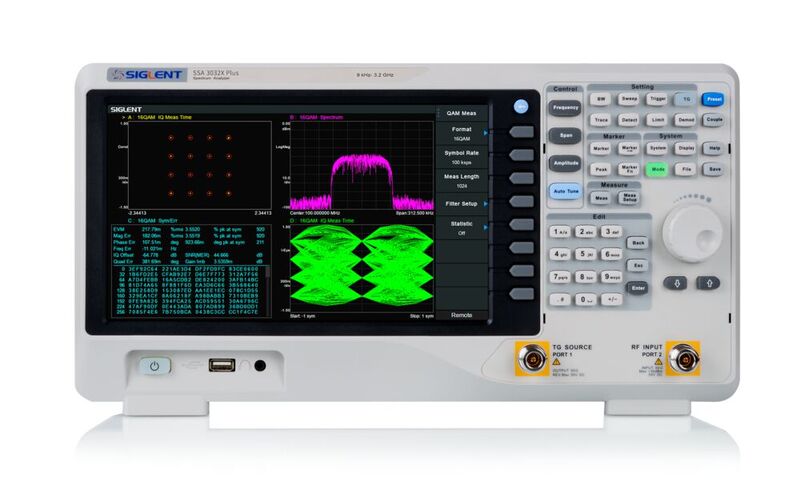 Der SSA3000X-plus von Siglent erweitert das Angebot an Spektrum-Analysatoren um Bandbreiten mit 2,1 und 3,2 GHz. 