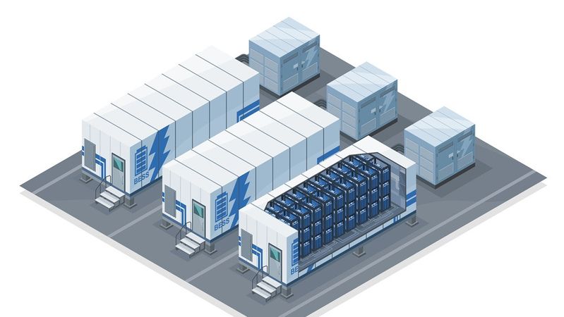 Verantwortlich für die Steuerung und Umwandlung des elektrischen Stroms, ist der Wechselrichter das Herzstück eines BESS.(Bild:  adobe.stock.com - Allahfoto)