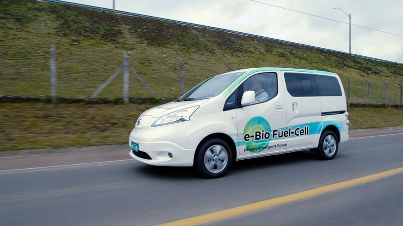 Das Brennstoffzellen-Fahrzeug basiert auf einem E-NV 200. (Nissan)