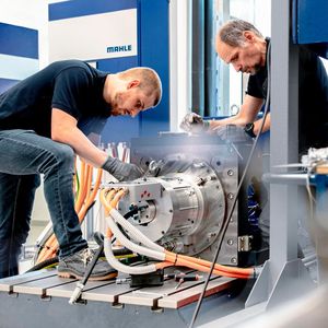 Der SCT-E Motor von Mahle kann nach Unternehmensangaben unbegrenzt lange mit hoher Leistung arbeiten.(Bild:  Mahle)