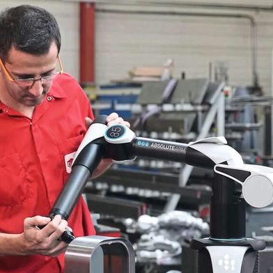 La précision du Absolute Arm Compact est en moyenne de 8% supérieure à celle des modèles précédents. (Source : Haxagon AB)