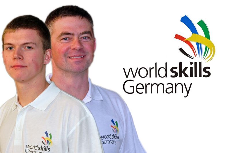Teilnehmer: Anton Hrabia; Experte Carsten Stühm (Bild: World-Skills Germany)