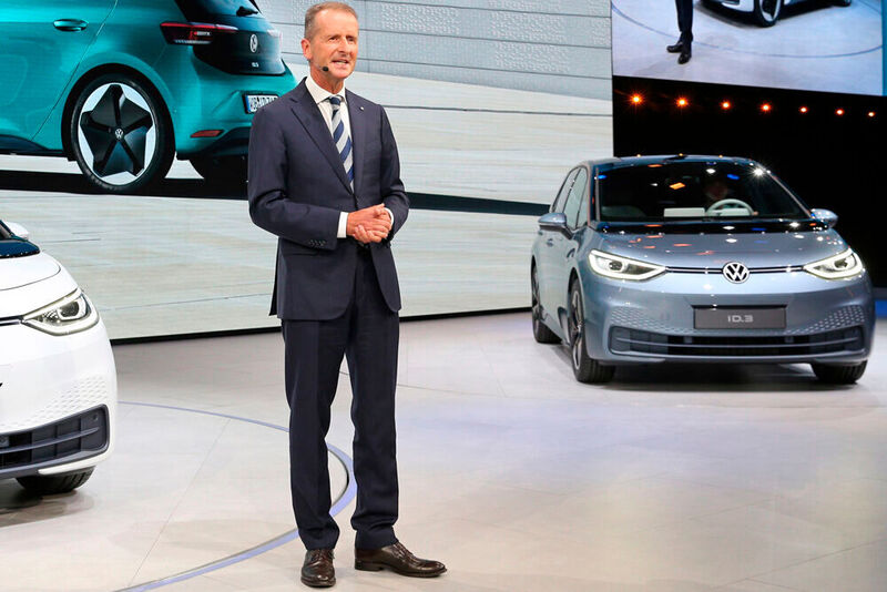 „Der ID 3 ist unser wichtigstes Projekt, um die CO2-Ziele in der EU 2020 und 2021 erfüllen zu können“, sagt Volkswagen-Chef Herbert Diess.