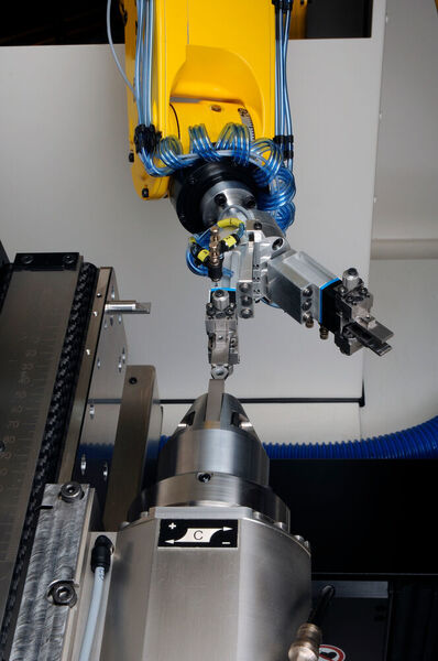 Um den Rüstprozess bei der Lasersmart 510 so effektiv wie möglich zu machen, kann die Maschine mit handelstypischen Palettensystemen und jetzt auch mit selbst erstellten Vorrichtungen bestückt werden. (Rollomatic)