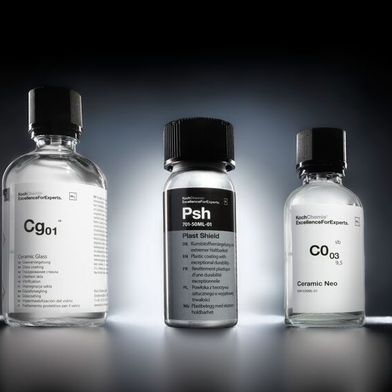 Deri neue KCx-Versiegelungen schützen Lack, Glas und Kunststoff. (Bild: Koch-Chemie)