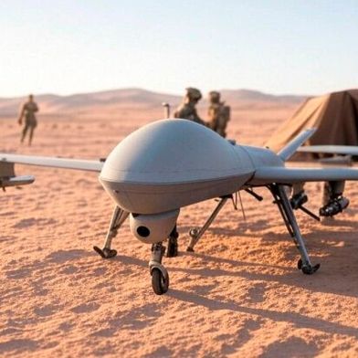 Ab heute läuft die Rüstungsmesse Eurosatory in Paris, wo es auch Drohnen zu sehen gibt. Viele deutsch Aussteller sind dort. Aber das deutsch-französische Geschäft mit der Entwicklung neuer Waffensysteme ist kein leichtes, wie das gescheiterte FCAS-Projekt zeigt. Aber man ist offen für andere Partner ... (Bild: J. Chesterfield)