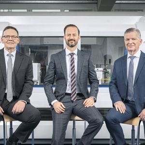 De gauche à droite :  Stephan Stoll – COO,  Sandro Bottazzo – CEO,  Daniel Huber – CTO.(Source :  Fritz Studer AG)