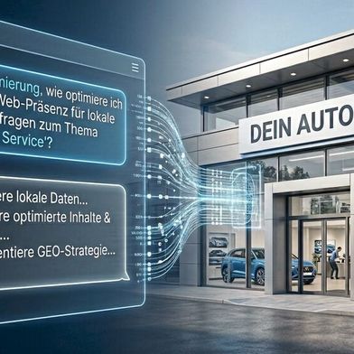 Das Autohaus Weeber hat ein Tool zur KI-Optimierung von Autohaus-Websites entwickelt. (Bild: Gemini / Flash Image / KI-generiert)