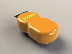 Bild 5: eSeal – Intelligenter Sensor und Verschluss-System integriert in einen Flaschendeckel – links gefertigt durch additive Manufacturing Technologies; rechts Design Studie (Bild: Fraunhofer IZM)