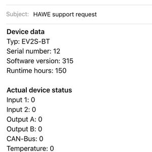 Die App Hawe eControl ist ein Konfigurations- und Diagnose-Cockpit für den elektronischen Proportionalverstärker EV2S-BT von Hawe Hydraulik.