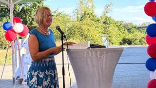 Geschäftsführerin Claudia Gläser zeichnete den Werdegang auf vom kleinen Mittelständler aus dem Schwarzwald hin zu einem internationalen Unternehmen.  (Bild: Gläser Group)