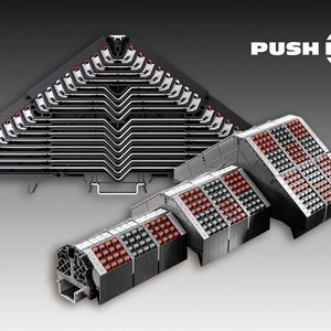 Die Rangier- und Potenzialverteilerklemmen PRV und PPV sind für die Kraftwerks- und Prozessleittechnik besonders kompakt konzipiert. Die 16-fache Mehrstockreihenklemme mit Push-In-Anschlusstechnologie kann mehr als 1.700 Signale pro Meter verteilen.