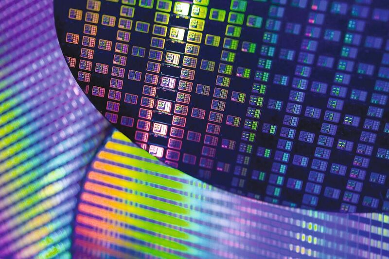 Fertig prozessierte Wafer: TSMC hat die Massenfertigung von 3-nm-Chips bereits aufgenommen und arbeitet längst an Technologien für noch kleinere Strukturgrößen.