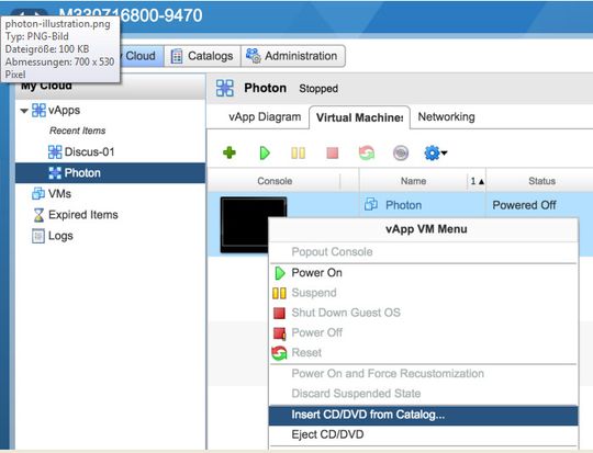 VMware Photon-Image lässt sich einfach auf Basis des vSphere-Hypervisors bereitstellen und mit Hilfe der bekannten Management-Werkzeuge verwalten. (Bild:  Thomas Joos)