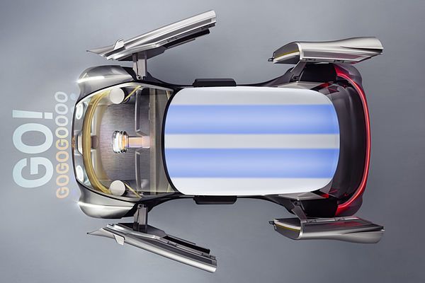 Da das Auto autonom fahren kann, hat man auf klassische Elemente des Insassenschutzes verzichtet. (BMW)