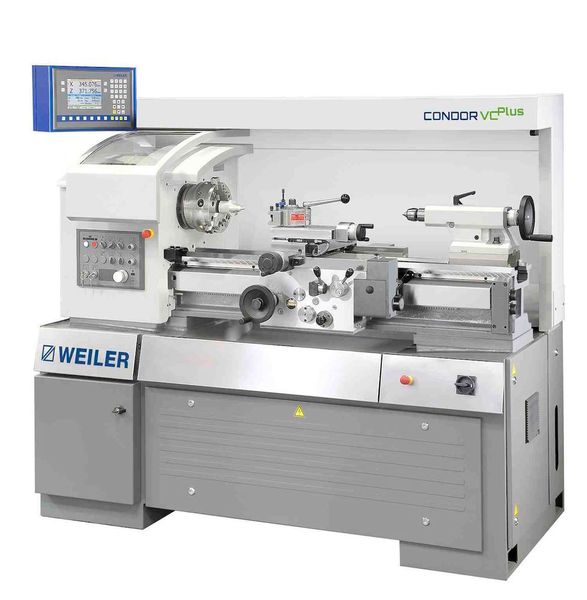 Weiler-Präzisions-Drehmaschine Condor VC Plus mit Energiesparsystem „e-TIM“ und optional erhältlichem Lehrer-IdentifikationS-Systems „e-LISSY“ (Bild: Weiler Werkzeugmaschinen)