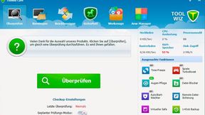 Oberfläche mit älterem Design und Charme: Toolwiz Care. (Bild: Joos – MajorGeeks)