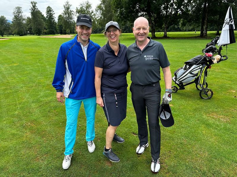 (v. l.) Marc Greber und Monika Mack (TD Synnex) mit Stefan Tübinger (Concat). (Bild: Vogel IT-Medien GmbH)