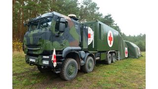 Mobile medical units are a blessing for soldiers injured at the front. To be even better equipped with them in the future, the Bundeswehr is purchasing the most advanced mobile medical units currently available in the NATO area from Rheinmetall. (Image:©2022 Bundeswehr/C. Schulze)