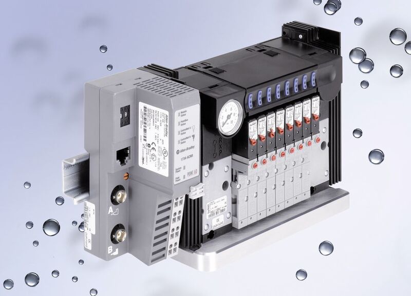 Automationssystem Typ 8644 mit Prozesssicherheitsmerkmalen wie im Abluftkanal integrierten Rückschlagventilen und HotSwap-Funktion zum Ventiltausch bei laufendem System  (Bild: Bürkert)