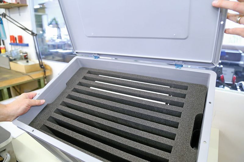 Spezielle Schutzverpackungen sind notwendig, um die heiklen Teile beim Transport vor Beschädigungen zu schützen. (Anne Richter, SMM)