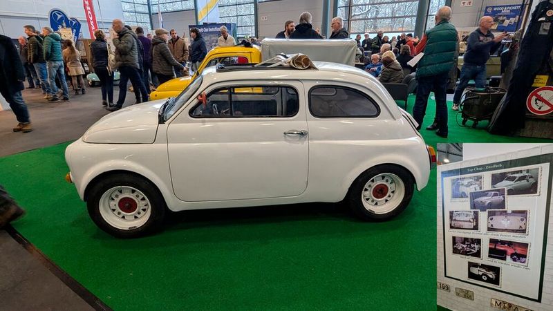 Es gibt nichts auf diesem Planeten, was es nicht gibt. So zum Beispiel einen Fiat 500, dem man einen sogenannten Top-Chop verpasst hat. Eine echt aufwendige Arbeit...  (Bild: Dominsky – VCG)
