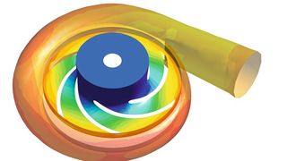 Das inverse Design liefert ausgehend von den gewünschten Ziel-Eigenschaften der Strömung die optimale Geometrie für die Pumpenschaufel.  (Cadfem)