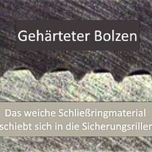 Die Rillen des Bobtail sind flacher als bei üblichen Schließringbolzen. Auch ist die Querschnittsfläche größer, sodass sich die Last so verteilt, dass die Verbindung gegen Ermüdung unempfindlicher wird, erklärt KVT.
