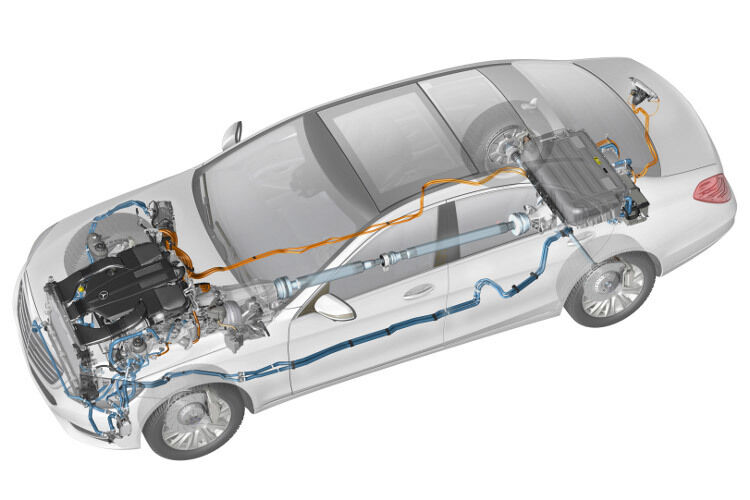 Die S-Klasse soll im Herbst 2014 auch einen Plug-in-Hybridantrieb bekommen. Damit soll der Mercedes S 500 Plug-in 30 Kilometer im rein elektrischen Betrieb zurücklegen können. (Foto: Mercedes)