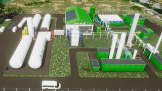 Planung der Reefuelery-Verflüssigungsanlage zur Herstellung des klimaneutralen Kraftstoffs (Bild: Reefuelery)