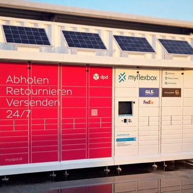 Der Myflexbox-Standort in der Bayreuther Straße befindet sich ganz in der Nähe der deutschen DPD-Unternehmenszentrale in Aschaffenburg. (Bild: Myflexbox)