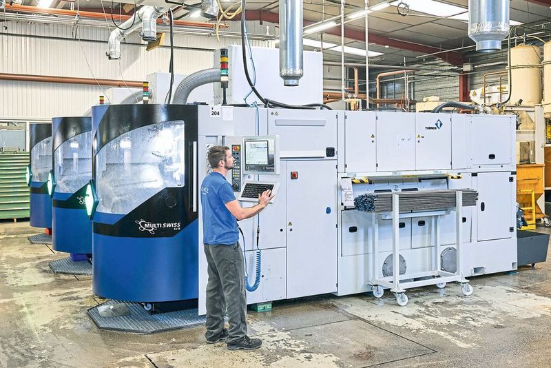 Vier Mehrspindler vom Typ Multiswiss 6x16 besitzt Bontaz; fünf weitere wurden bestellt: Die Maschinen punkten mit der Qualität der gefertigten Teile und kurzen Rüstzeiten. (Tornos)