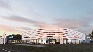Wichtiges Zukunftsprojekt: Die Jepsen-Autogruppe baut aktuell das neue Porsche-Zentrum Regensburg und investiert rund 15 Millionen Euro. (Bild: Jepsen-Gruppe)