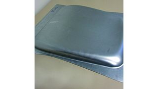 Das Umformergebnis an einem Demonstratorbauteil, welches mit 50 bar Mediendruck im Rahmen von Vorversuchen ausgeformt wurde. (Bild: Ebm)