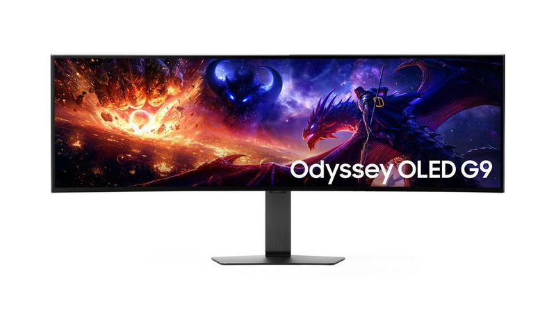 Der 49-Zöller Odyssey OLED G9 schafft in der nativen Auflösung von 5.120 x 1.440 Pixel eine Bildwiederholrate von bis zu 360 Hz. Im Dual-HD-Modus (2.560 x 720 Pixel) sind bis zu 720 Hz möglich. (Bild: Samsung)
