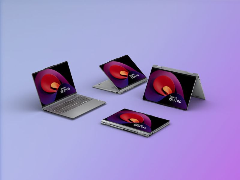 Im Inneren der neuen der IdeaPad-Reihe arbeiten neue Intel-Core-Prozessoren oder Ryzen-H-CPUs von AMD. (Bild: Lenovo)