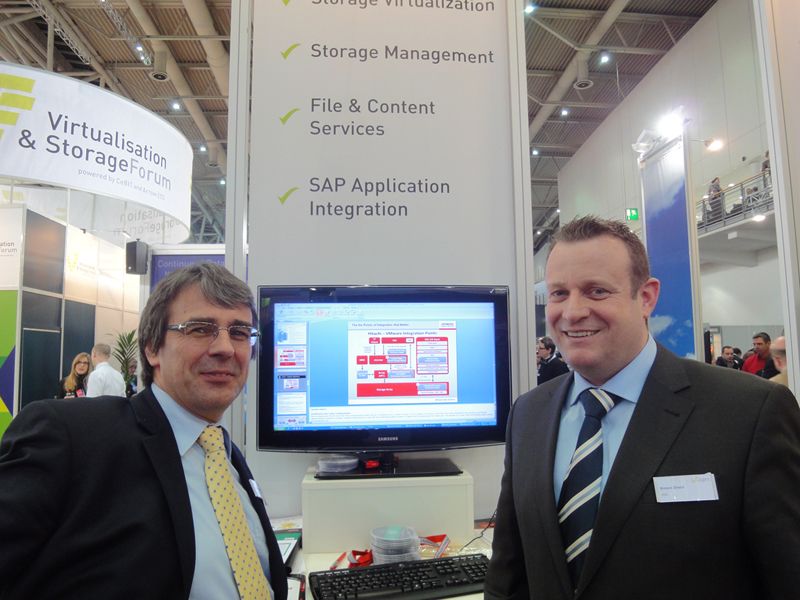 Clemens Rottmann, Arrow ECS, mit Partner auf dem Virtualisierungs Forum (Archiv: Vogel Business Media)