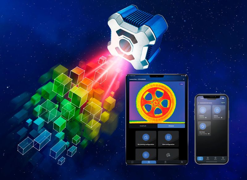 Extrem zuverlässig: Die 3D-Smart-Kamera bietet eine Genauigkeit von ±5 mm in industriellen Umgebungen. (Bild: Contrinex)