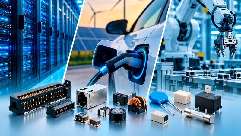 IP&E Technologies: AI data centers, electrification, and robotics are driving new requirements for connectivity, power distribution, and component reliability.(Source:  AI generated)