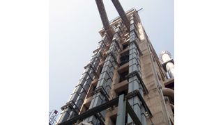 Beispiel eines Becherwerks. (Bild: Aumund)