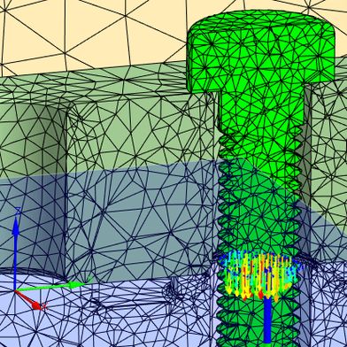Die zyklische Belastung im Anwendungsfall und die Schwingfestigkeit der eingesetzten Schrauben müssen bekannt sein und in der Auslegung berücksichtigt werden.  (Bild: Ansys)