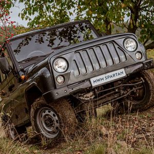 Naturbursche mit Klimaschutzambitionen: der MWM Spartan, der auf dem russischen 4x4-Urgestein UAZ Hunter basiert.(Bild:  MWM)