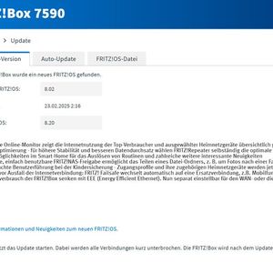 Nach der Aktualisierung zu FRITZ!OS 8.20 stehen verschiedene, neue Funktionen zur Verfügung, auch die Hochverfügbarkeit für Internetverbindungen. (Bild: Joos | Fritzbox)