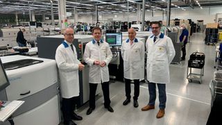 Erik Stenfors, CEO HANZA; Wolfgang Beyers, CEO Beyers; Willibald Berger, CAO HANZA und Timo Dreyer, CEO Beyers (v.l.n.r.) (Beyers)