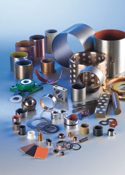 Die DP- und DP4-Metall-Polymer Gleitlager von GGB zeichnen sich durch außergewöhnlich gute Gleiteigenschaften im Trockenlauf aus. (Bild: GGB)