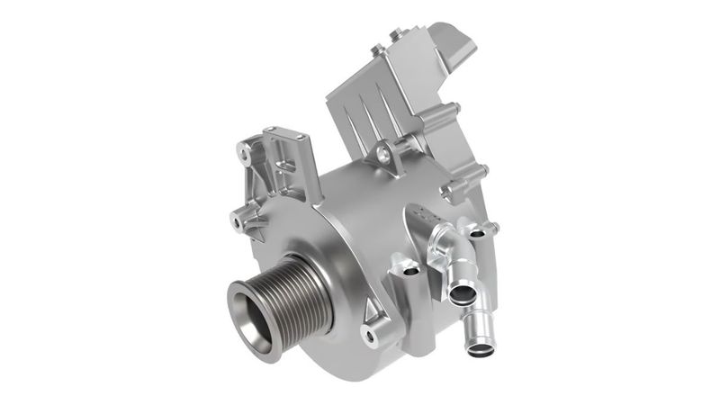 Borg Warner wird seinen 400 V SW130 (S-Wind) E-Motor für eine Reihe von hybriden Trucks und SUVs liefern.(Bild:  BorgWarner)