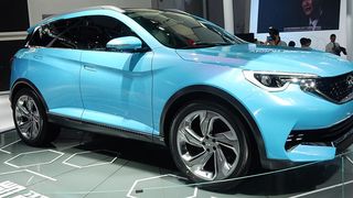 Die neue Untermarke des bekannten Herstellers Chery heißt Cowin und verschreibt sich mit der modern gestylten Studie eines kommenden SUV dem Thema Vernetzung. (Foto: SP-X/Peter Maahn)